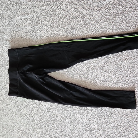 Victoria's secret pink neon green retro boat neck sweatshirt and yoga le… - Picture 11 of 15